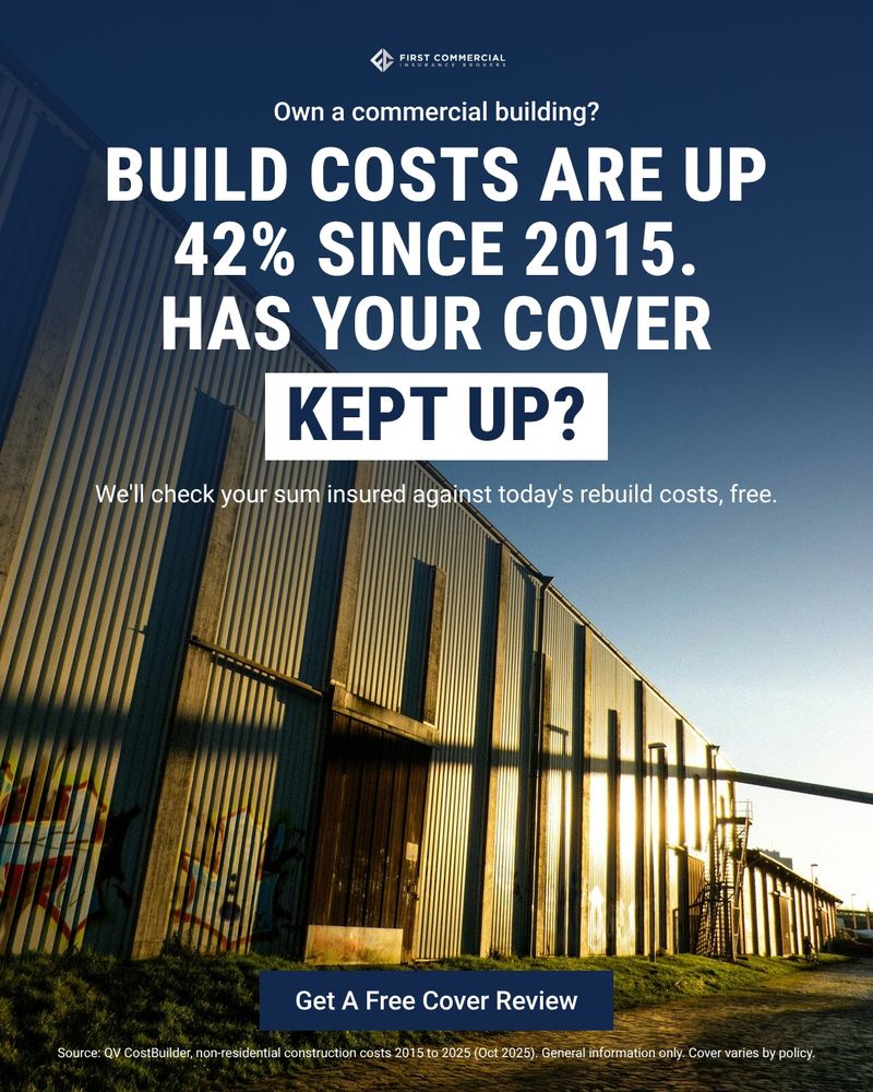 First Commercial ad: build costs are up 42% since 2015