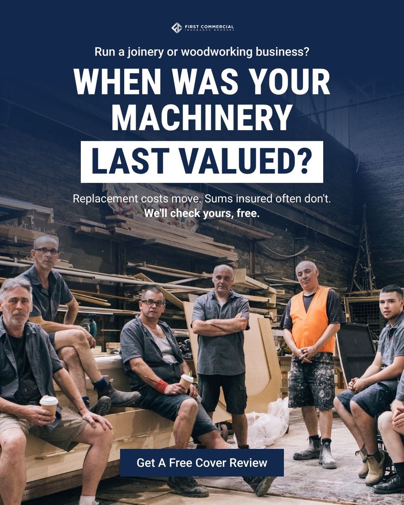 First Commercial ad: when was your machinery last valued?